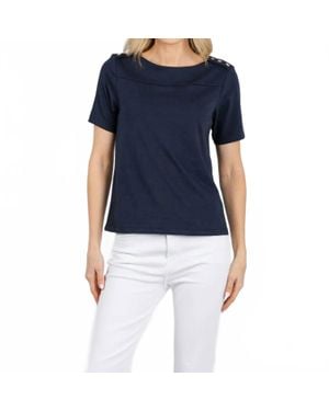 Nation Ltd Johnnie Short Sleeve Tee - Blue