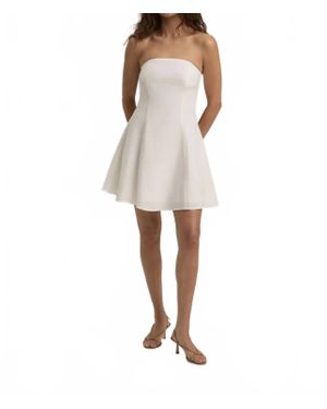 FAVORITE DAUGHTER Favorite Mini Linen Dress in White | Lyst