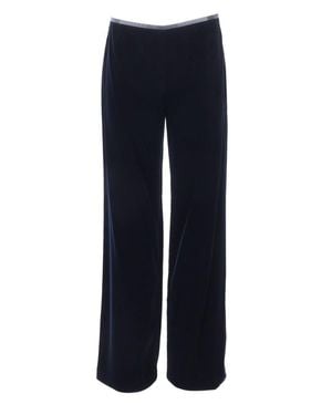 Emporio Armani Wide-Leg Pants - Blue