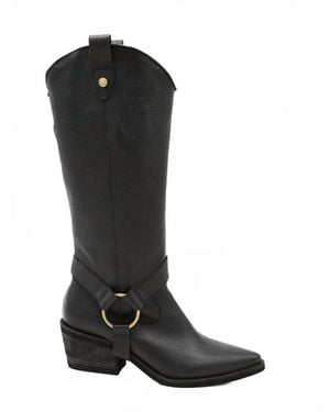 Stivali New York Penelope Western Cowboy Convertible Boot - Black