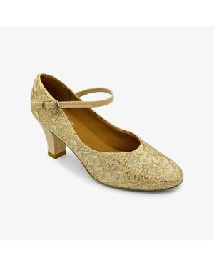So Danca Rosalina Closed Toe Ballroom Shoe - Metallic