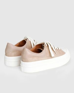 Belle & Bloom Just A Dream Croc Leather Sneaker - Metallic