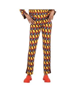 La DoubleJ Cotton Jacquard Knit Leisure Jogger - Orange
