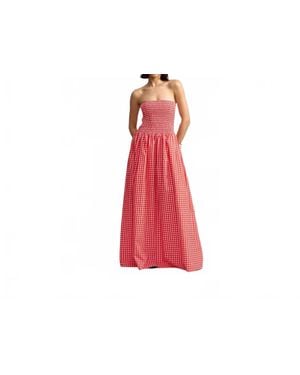 Aston Studio Layla Strapless Maxi Dress - Red