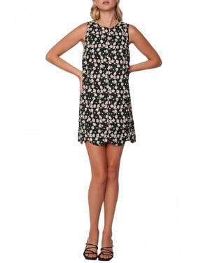 Lost + Wander Chamomile Hills Mini Shift Dress - Black