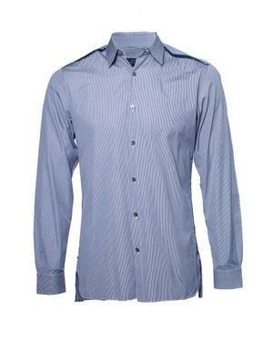 Lanvin Checkered Dark With Shirt - Blue