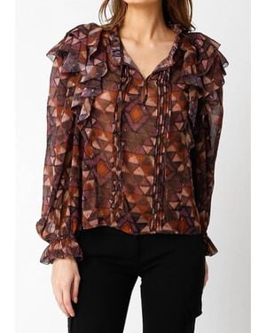 Olivaceous Adalyn Top - Red