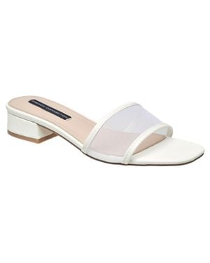 French Connection Ladies Pierre Mesh Sandal - White