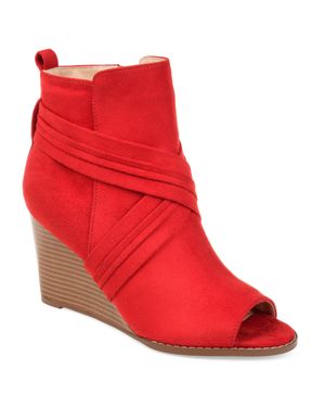 Journee Collection Sabeena Bootie - Red