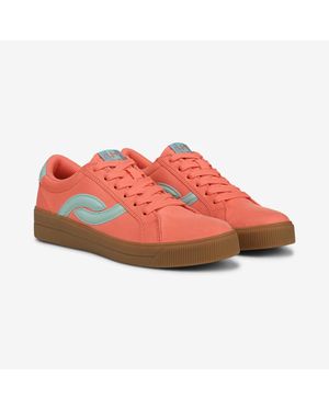 Ryka Viv Next J4745F1800 Sneakers Coral Leather Lifestyle Shoes Dwa1554 - Red