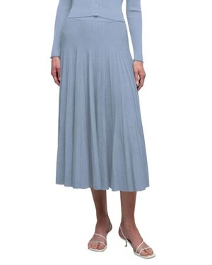 Jonathan Simkhai Margoux Knit Midi Skirt - Blue