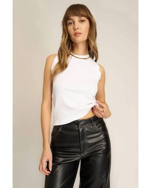Project Social T Player Rib Tank Top - White