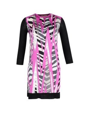 Emilio Pucci Printed Paneled Dress - Pink