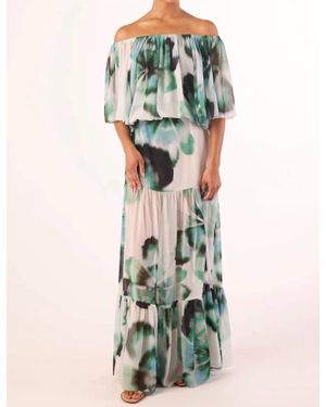 MISA Los Angles Mavi Maxi Skirt - Green