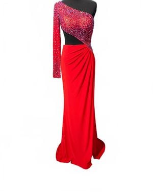 open lace back dress Sherri Hill 56179