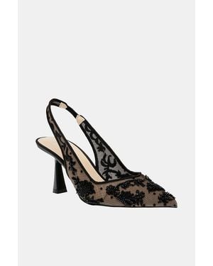 Betsey Johnson Nikki Mesh Heels - Black