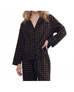 The Great Pajama Long Sleeve Shirt - Black