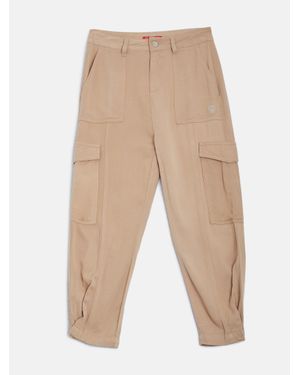Guess Carrie Cargo Pants (7-14) - Natural