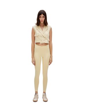 Pcfg Legging With Stitch Detail - Natural