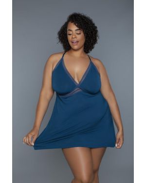 TRUEDAMES Hailee Slip - Blue
