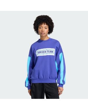 adidas Soccer Team Crew Sweatshirt - Blue