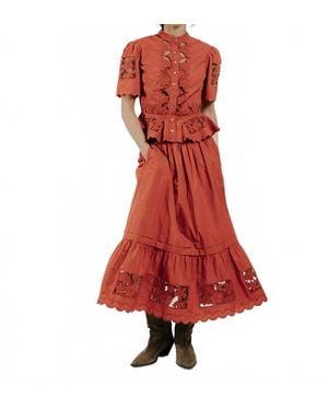 LOVE THE LABEL Nolan Skirt - Red