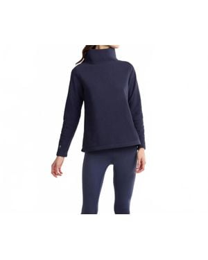 Dudley Stephens Greenpoint Vello Fleece Turtleneck Sweater - Blue