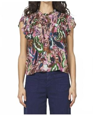 Another Love Camryn Ruffled Top - Blue