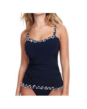 Gottex D-Cup Underwire Tankini Top - Blue