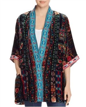 Johnny Was Abril Reversible Kimono Top - Blue