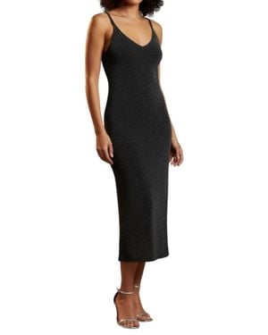 Scandal Italy Dori Sparkle Midi Dress - Black