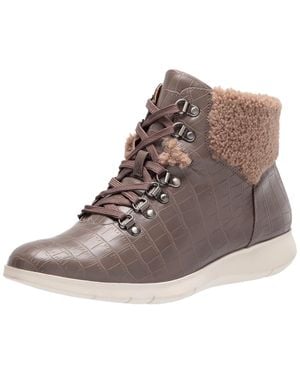 Aerosoles Frankie Ankle Boot Croco Frankie-072 - Brown