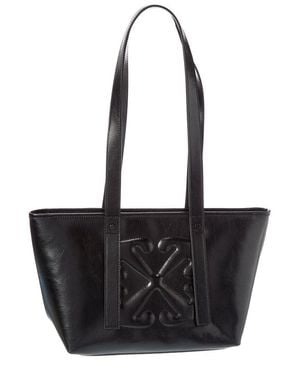 Off-White c/o Virgil Abloh East West Small Denim & Leather Tote in