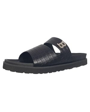 Bally Syxten 6302328 Embossed Calf Leather Sandals - Blue