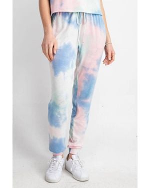 143 Story Cotton Candy Tie Dye Jogger Pant - Blue