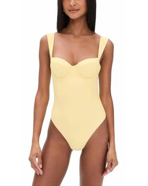 Jonathan Simkhai Kyle Bustier One Piece - Orange