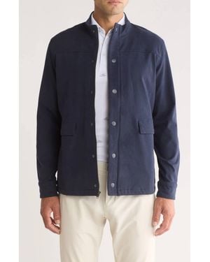 Travis Mathew Cloud Denim Full Zip Jacket - Blue
