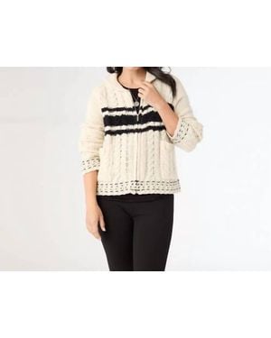 Coco + Carmen Romilly Collared Zip Front Cardigan - Black