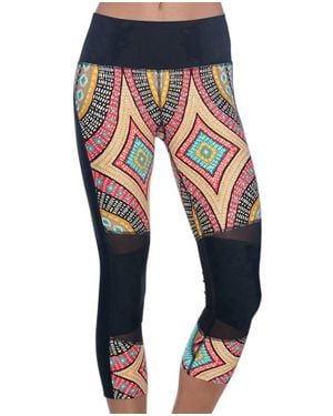 Body Glove Cobra Capri Leggings - Blue