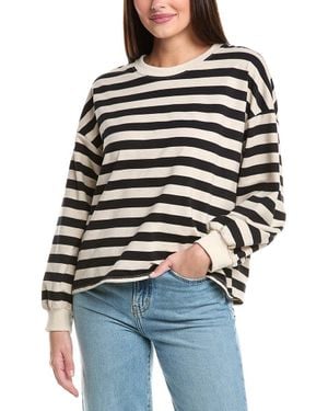 Sadie & Sage Growth Striped Pullover - Black