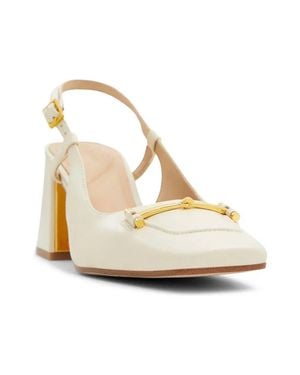 Ted Baker Mia Icon Pristine Leather Pumps Heels - Metallic