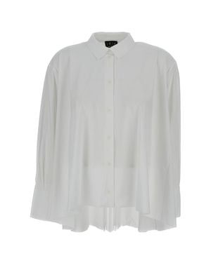 Irie Crisp Shirt With Structured Collar And Button-Down Front - Gray