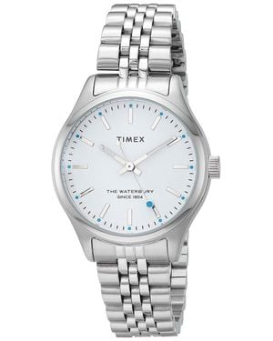 Timex Waterbury 34Mm-Tone Ladies Watch - Gray
