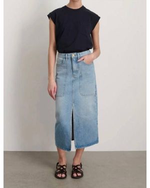 B Sides Hill Midi Skirt - Blue