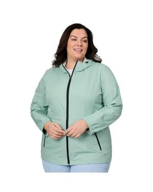 Free Country Plus Size X2O Anorak Rain Jacket - Green