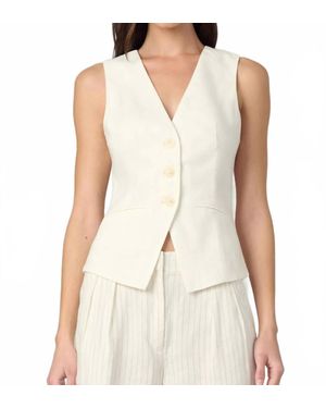 Joe's Jeans Maeve V-Neck Vest - White