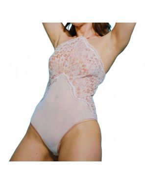 Carol Coelho Cardin Metallic Bodysuit - Brown