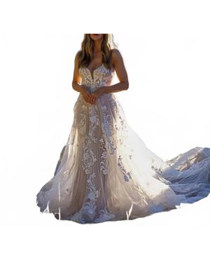 Essence of Australia Dreamy Boho A-Line Wedding Dress - Blue