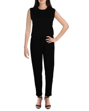 Joe's Jeans Marnie Distressed Tank Jumpsuit - Black