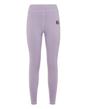 Philipp Plein Push Up High Waisted Leggings Scratch - Purple